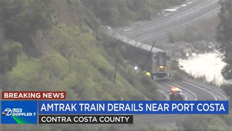 Amtrak train derails near Port Costa, crews responding